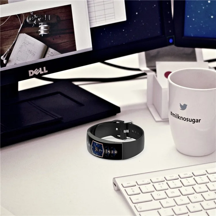 Substituição Silicone Smart Watch Band Wrist Strap Para Huami Amazfit X, Tamanho: S - Preto