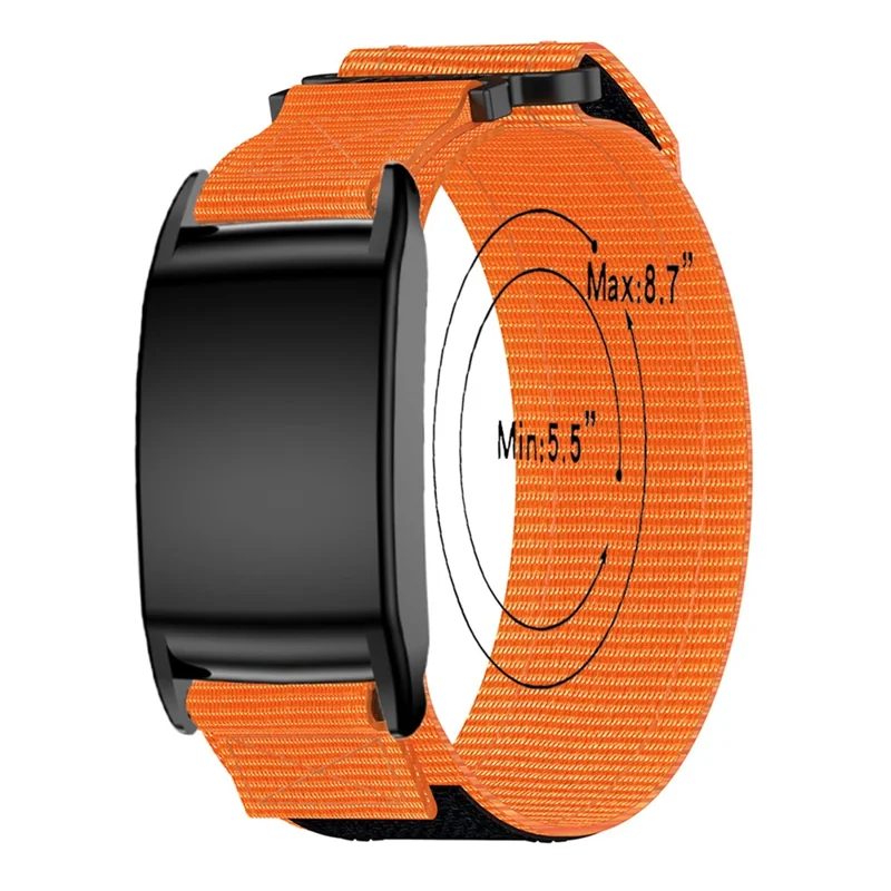 Pulseira de Nylon com Fita Mágica para WHOOP 5.0 LIFE MG / 5.0 Peak / 5.0 One / 5.0 / 4.0 - Laranja