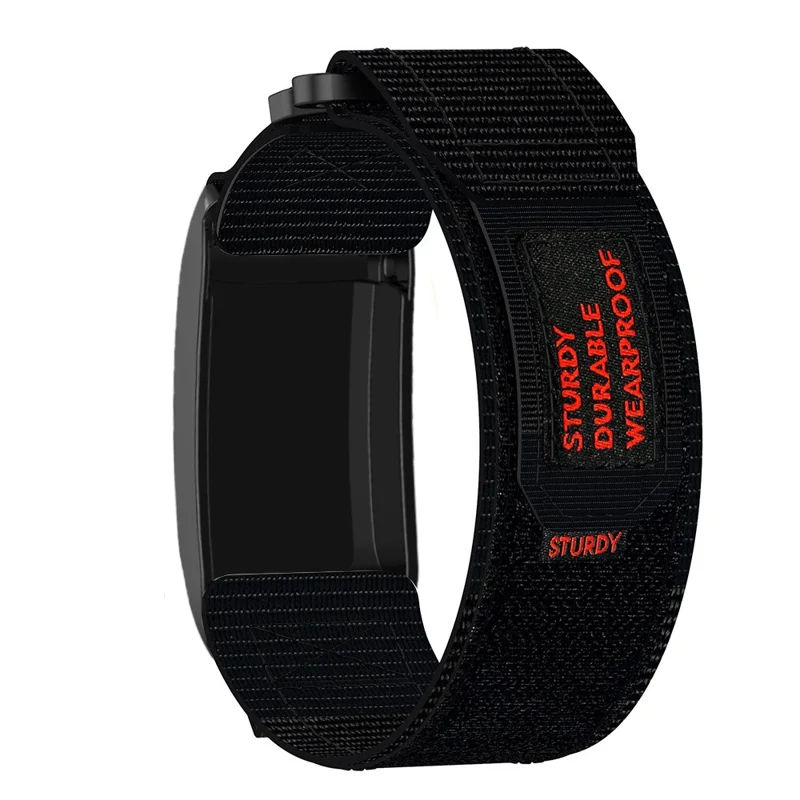 Armband für WHOOP 5.0 LIFE MG / 5.0 Peak / 5.0 One / 5.0 / 4.0 Nylon-Klettband - Schwarz