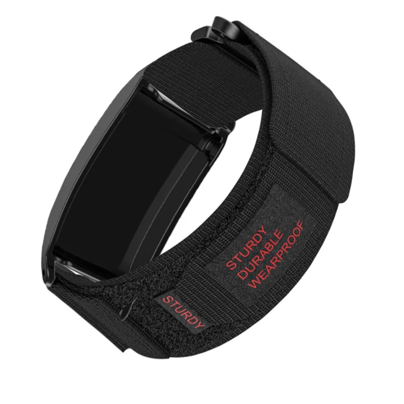 Armband für WHOOP 5.0 LIFE MG / 5.0 Peak / 5.0 One / 5.0 / 4.0 Nylon-Klettband - Schwarz