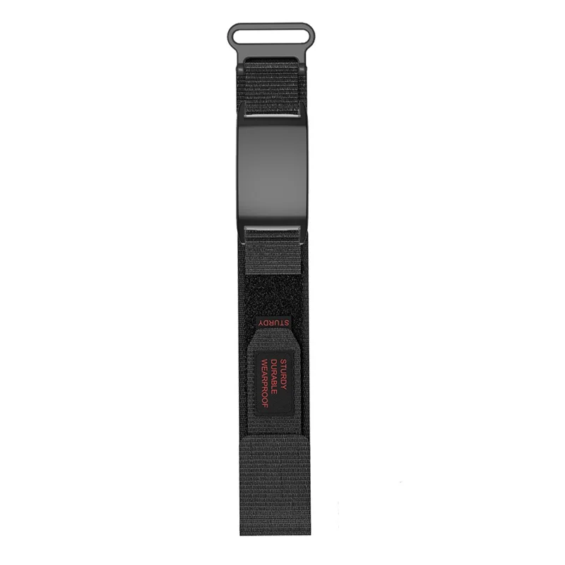 Armband für WHOOP 5.0 LIFE MG / 5.0 Peak / 5.0 One / 5.0 / 4.0 Nylon-Klettband - Schwarz