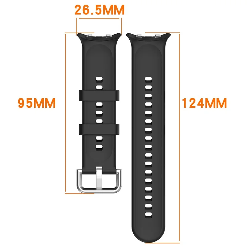 For Honor Watch Fit Elegant Edition / Vitality Edition Replacement Strap Dual Loop Silicone Watch Band - Black