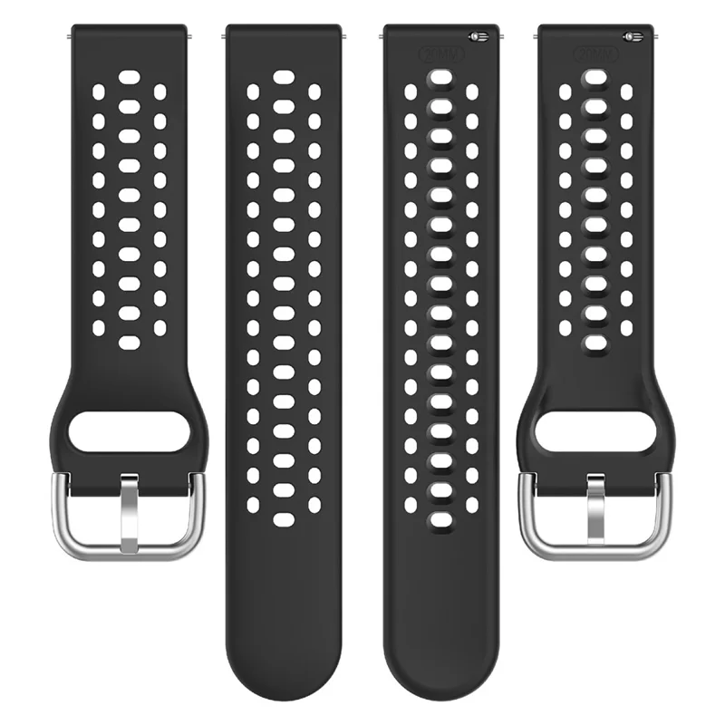 For Huami Amazfit Active 2 Square A2434 Replacement Watch Band 20mm Width Silicone Strap - White