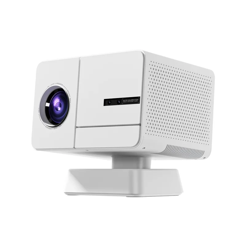 P50Max Android 11 1080P Mini Projector with 2 Gamepads 800 Lumens WiFi Portable Home Theater, 2+16GB - White / US Plug