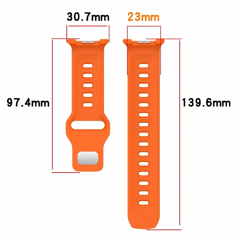 Silicone Watch Band For Samsung Galaxy Watch8 40mm 44mm / Watch8 Classic 46mm , Waterproof Soft Strap with Stainless Steel Buckle - White