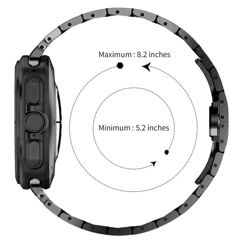 Cinturino Elettroplaccato a Colore per Galaxy Watch Ultra (2025) 47mm Fascia per Orologio in Metallo con Chiusura a Farfalla - Nero