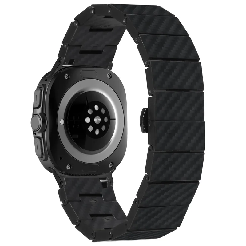 Correa de Repuesto para Samsung Galaxy Watch Ultra (2025) 47mm Banda de Reloj de Fibra de Carbono Resistente al Agua