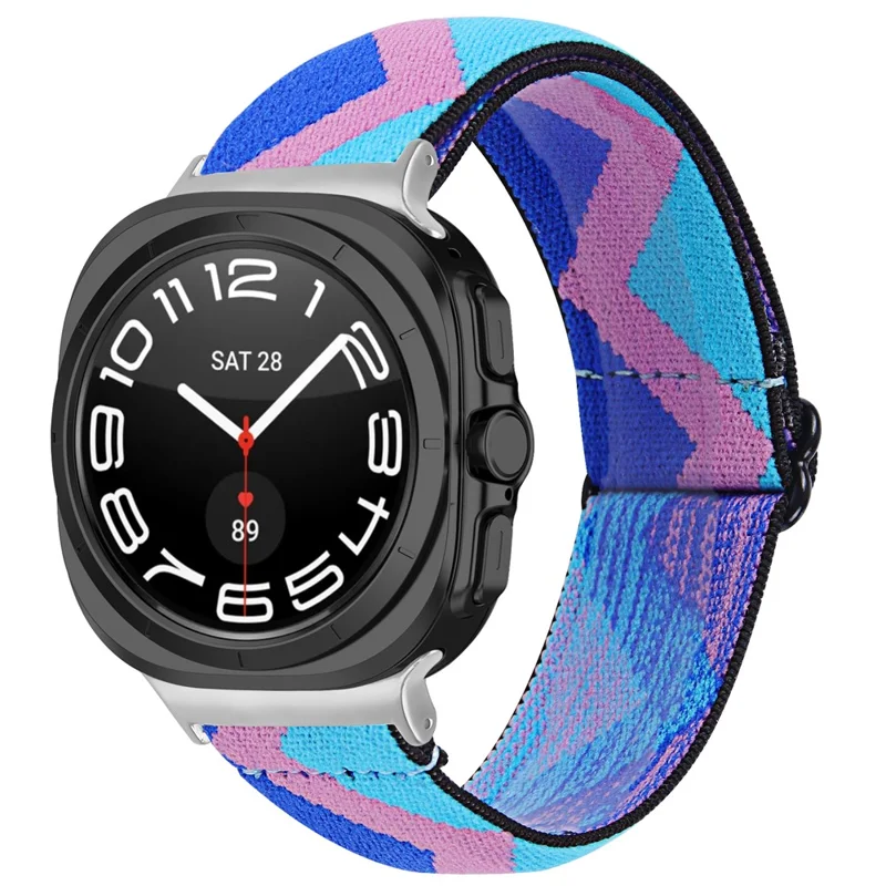 Cinturino di Design con Connettore Nero per Samsung Galaxy Watch Ultra (2025) 47mm Cinturino Elastico per Orologio - 1