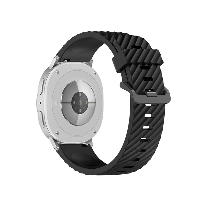 KALEBOL Bracelet en silicone pour Samsung Galaxy Watch8 Classic 46mm / Watch8 44mm / 40mm - Motif Pneu, Noir