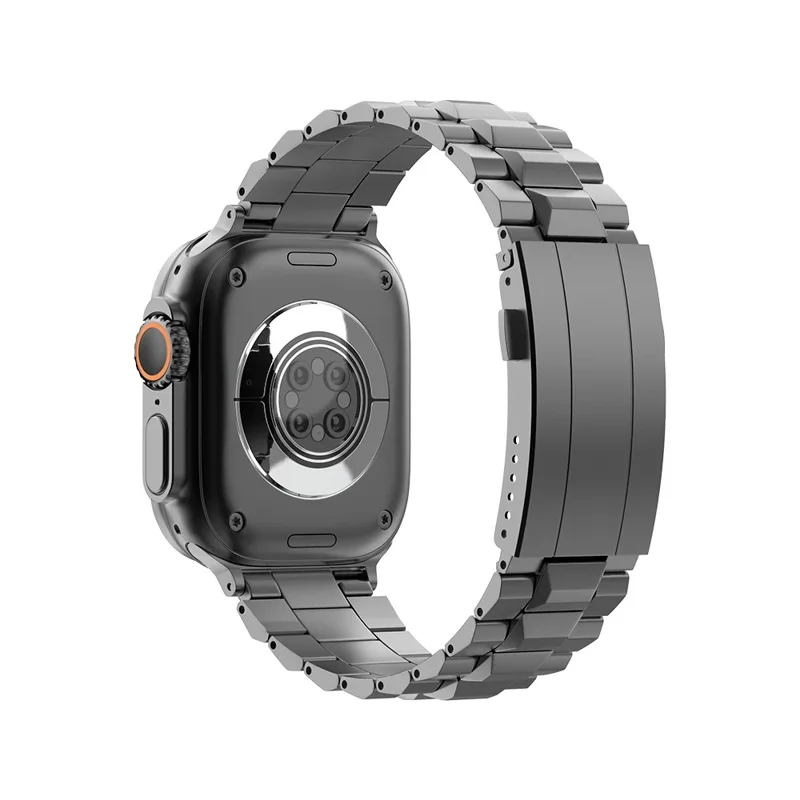 22mm Watch Band For Huawei Watch GT 5 Pro 46mm  /  GT 5 46mm  /  GT 4 46mm  /  GT 3 46mm T-Shape Turtle Back Buckle Titanium Alloy Strap - Grey