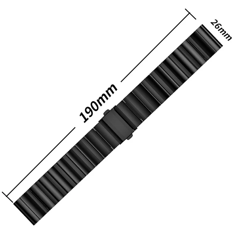 Cinturino per orologio da 26 mm per Garmin Fenix 8 51mm / Enduro 3 / Enduro 2 in lega di titanio con sgancio rapido a 1 anello per polso