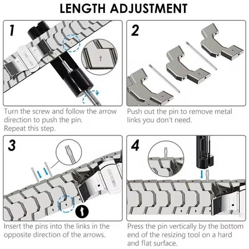 26mm Butterfly Buckle Strap for Garmin Fenix 8 51mm / Enduro 3 / Enduro 2 Titanium Alloy Watch Band - Black