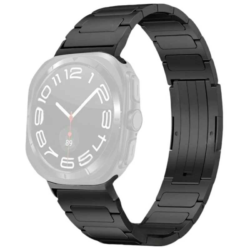 Watch Strap for Samsung Galaxy Watch8 44mm / 40mm / Watch8 Classic 46mm Titanium Alloy Band - Black