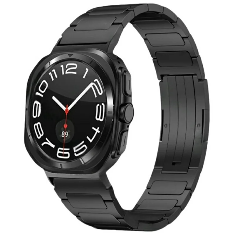 Watch Strap for Samsung Galaxy Watch8 44mm / 40mm / Watch8 Classic 46mm Titanium Alloy Band - Black