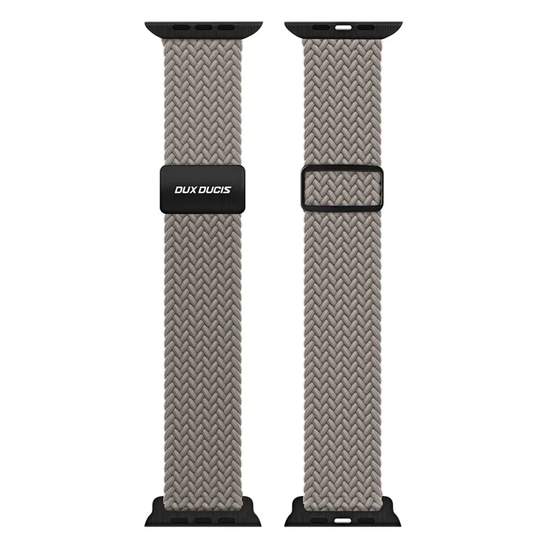 DUX DUCIS Serie Ultra Correa para Reloj para Apple Watch Series 10 Ultra 9 8 7 SE 6 5 4 3 2 1 46mm 46mm 45mm 44mm 42mm Correa de Nailon Magnética - Arcilla