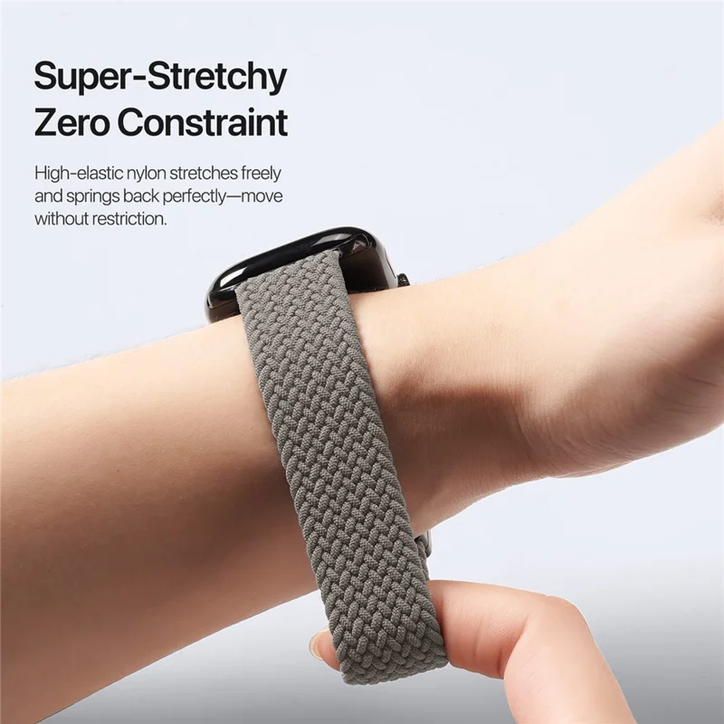 DUX DUCIS Serie Ultra Correa para Reloj para Apple Watch Series 10 Ultra 9 8 7 SE 6 5 4 3 2 1 46mm 46mm 45mm 44mm 42mm Correa de Nailon Magnética - Arcilla