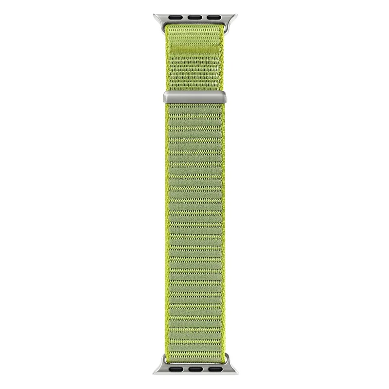 DUX DUCIS YE Series Watch Band For Apple Watch Series 10 9 8 7 SE 6 5 4 3 2 1 42mm 41mm 40mm 38mm Nylon Braided Loop Wrist Strap - Green