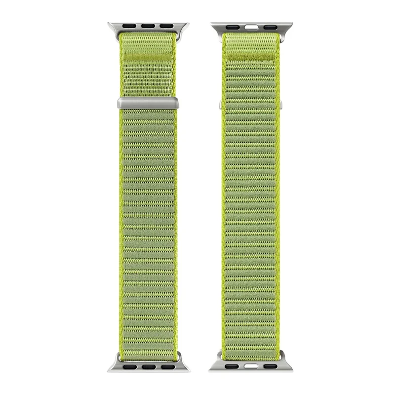 DUX DUCIS YE Series Watch Band For Apple Watch Series 10 9 8 7 SE 6 5 4 3 2 1 42mm 41mm 40mm 38mm Nylon Braided Loop Wrist Strap - Green