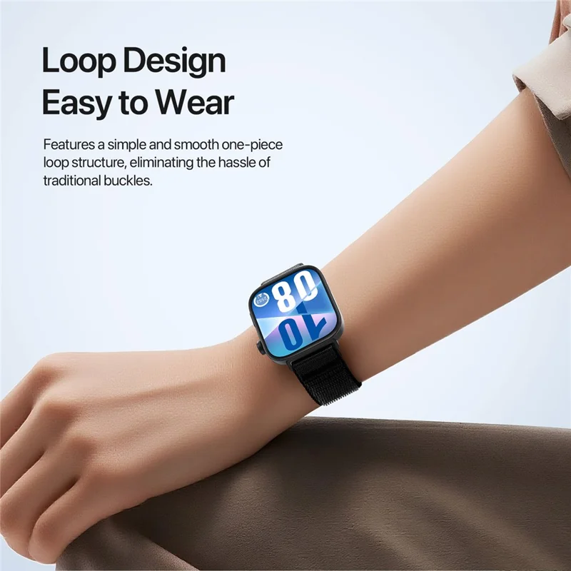 Cinturino DUX DUCIS Serie YE per Huawei Watch Fit 4 / Fit 4 Pro / Fit 3 - Nero in Nylon Intrecciato