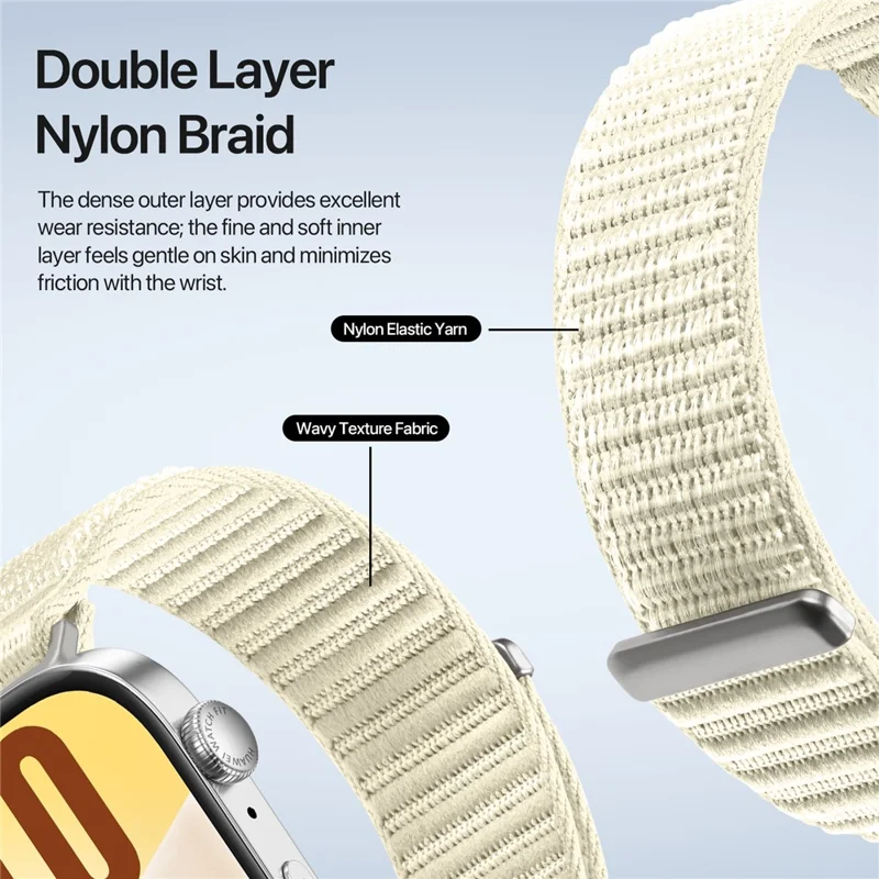 DUX DUCIS Serie YE Cinturino per Huawei Watch Fit 4 / Fit 4 Pro / Fit 3 Cinturino intrecciato in Nylon - Starlight
