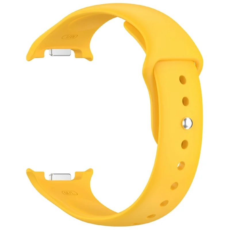 Smart Watch Band for Samsung Galaxy Watch8 44mm / 40mm / Watch8 Classic 46mm Reverse Buckle Silicone Strap - Yellow