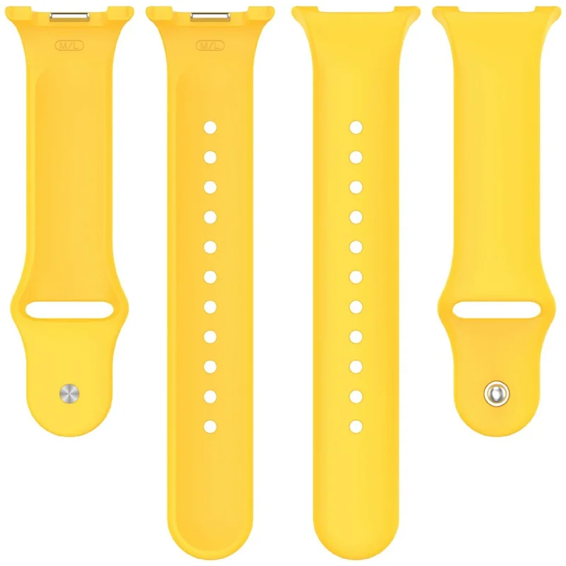 Smart Watch Band for Samsung Galaxy Watch8 44mm / 40mm / Watch8 Classic 46mm Reverse Buckle Silicone Strap - Yellow