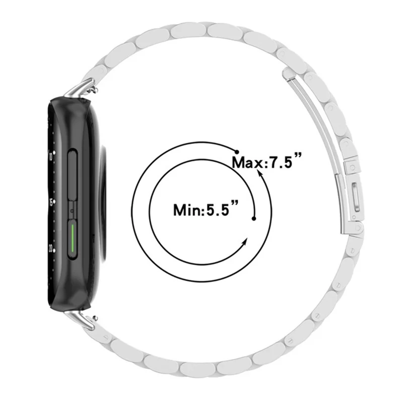 Cinturino per Oppo Watch 41mm in Lega di Titanio a 3 Maglie - Nero