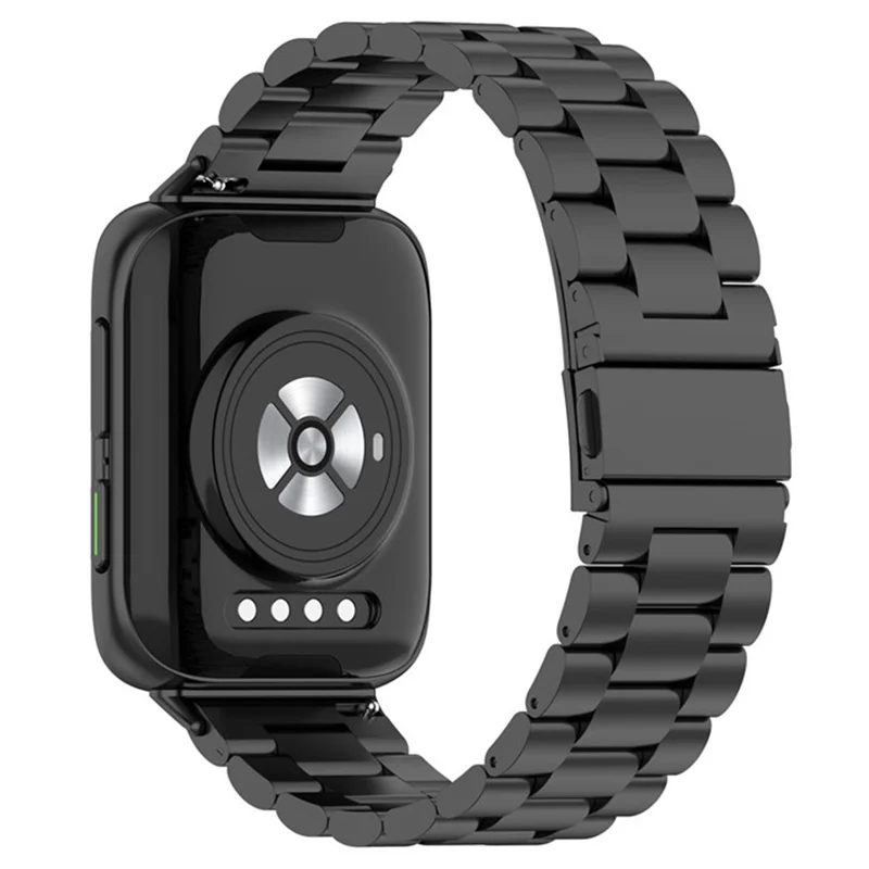Cinturino per Oppo Watch 46mm in lega di titanio con 3 perline - Nero