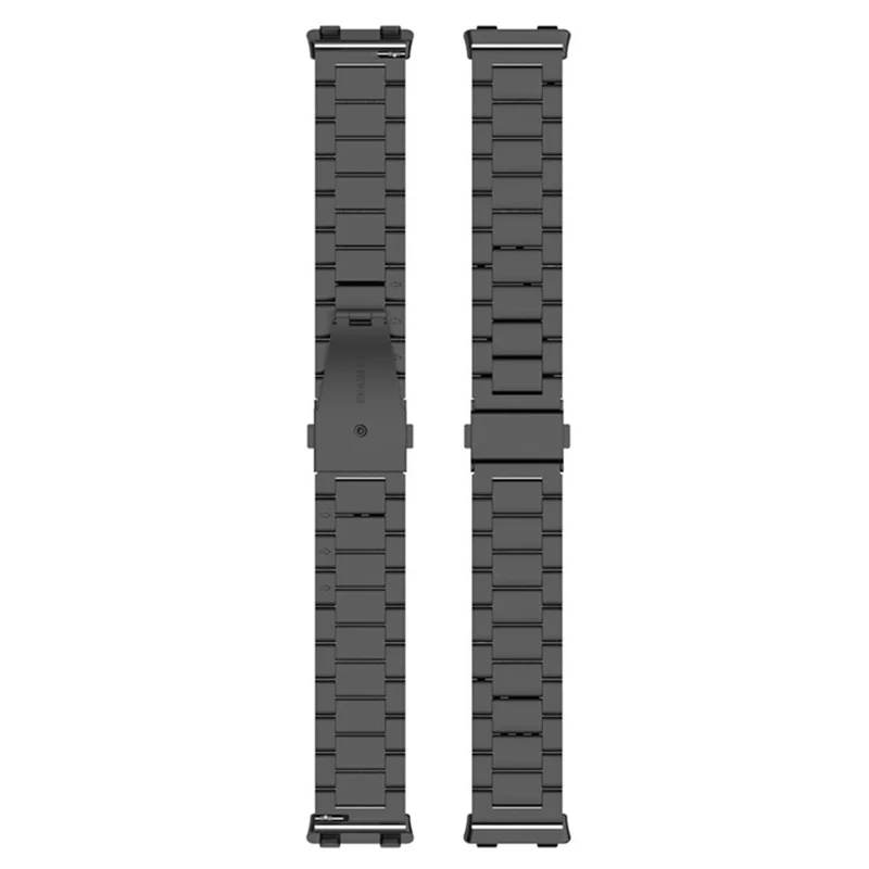 Bracelet de montre pour Oppo Watch 2 42mm en alliage de titane à 3 maillons - Noir