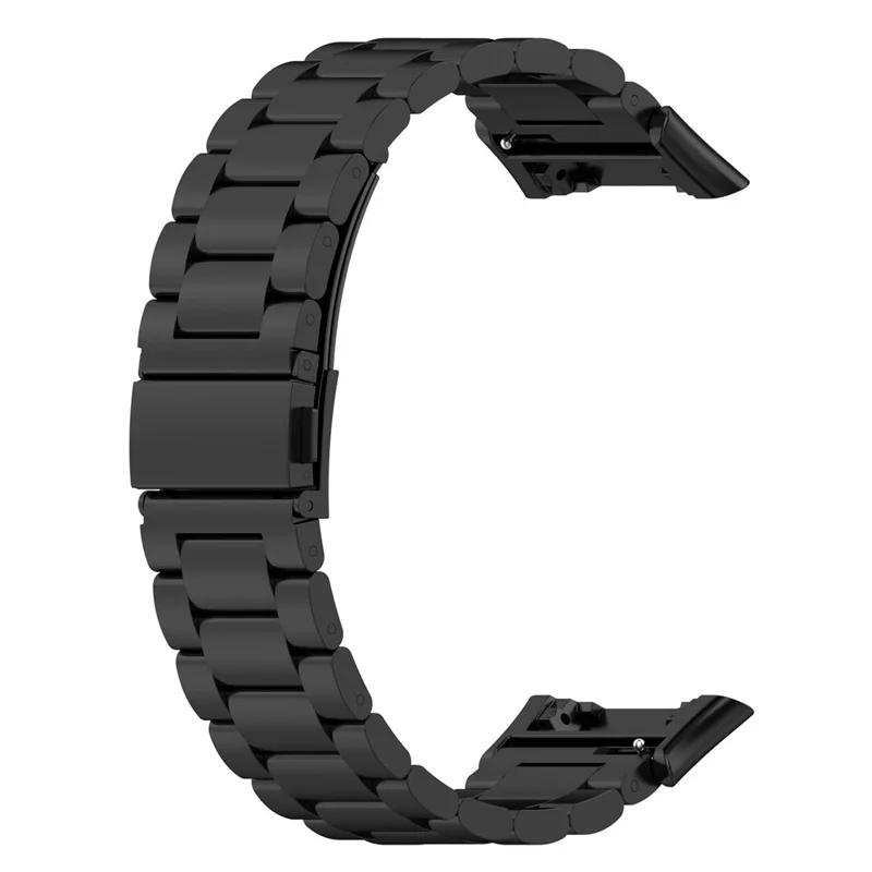 Watch Band for Oppo Watch Free Titanium Alloy 3-Bead Wrist Strap - Black