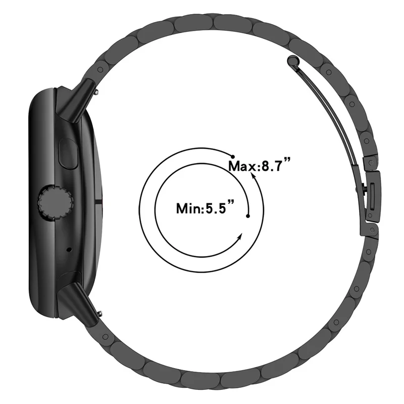 Cinturino per Google Pixel Watch 3 41mm / Watch 2 / Watch in Lega di Titanio a 3 Maglie - Nero