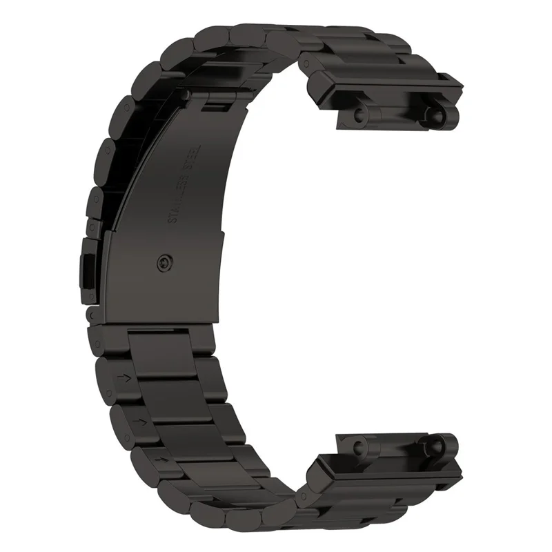 Watch Band for Huami Amazfit Active Edge A2212 A2213 Titanium Alloy 3-Bead Wrist Strap - Black