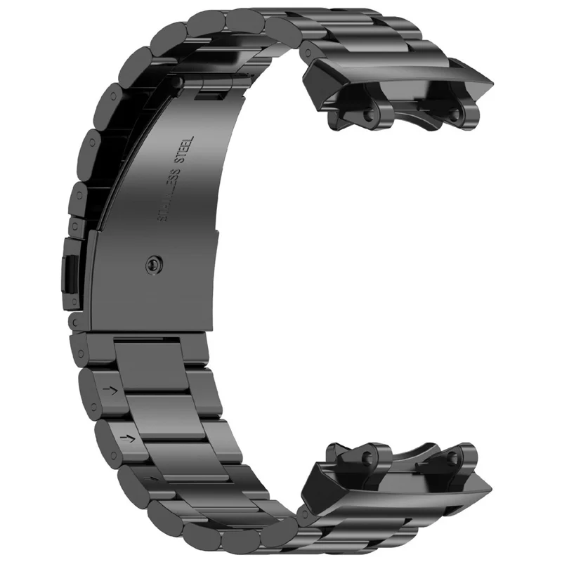 Cinturino per Huami Amazfit T-Rex 3 A2322 in Lega di Titanio a 3 Maglie - Nero