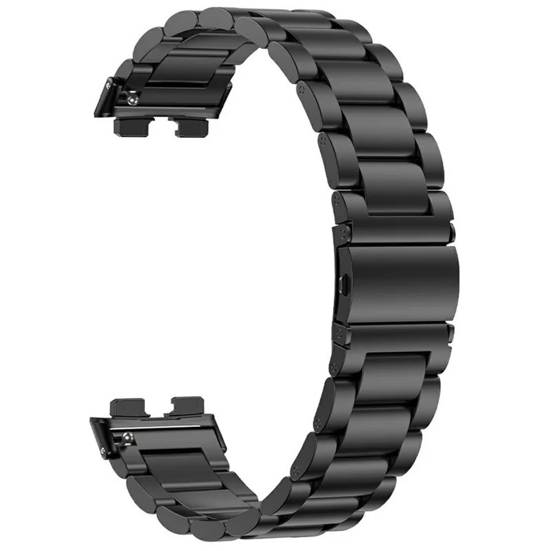Cinturino per Huawei Band 10 / 9 / 8 in Lega di Titanio a 3 Maglie - Nero