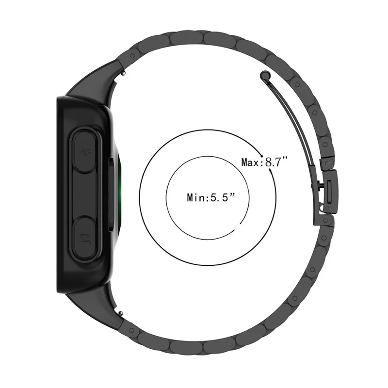 Cinturino per Garmin Forerunner 45 / 45S / Swim 2 in Lega di Titanio a 3 Maglie - Argento