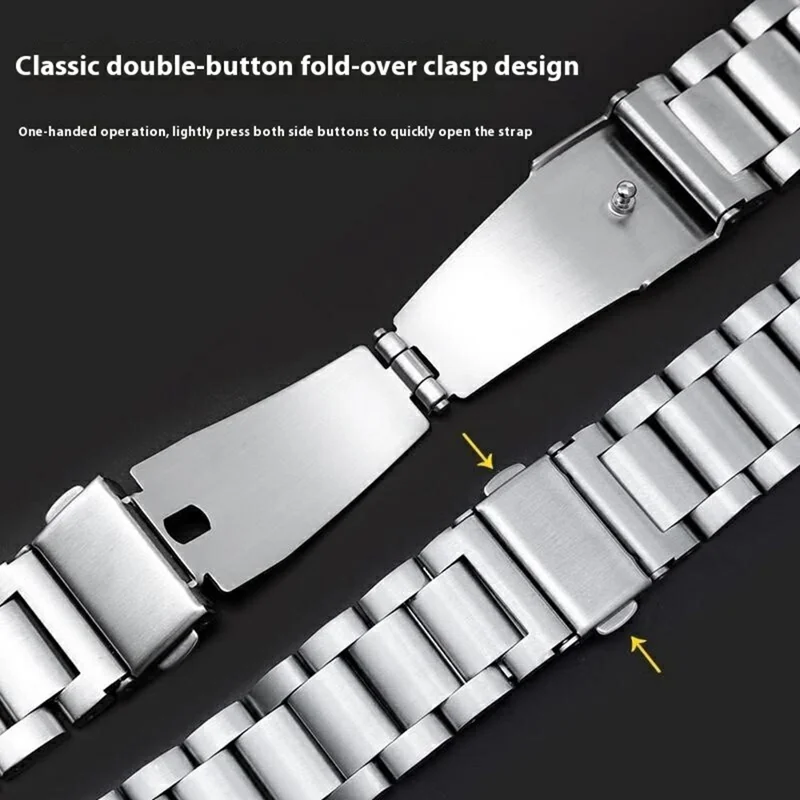 Cinturino per Xiaomi Smart Band 10 / 9 / 8 in Lega di Titanio a 3 Maglie - Argento