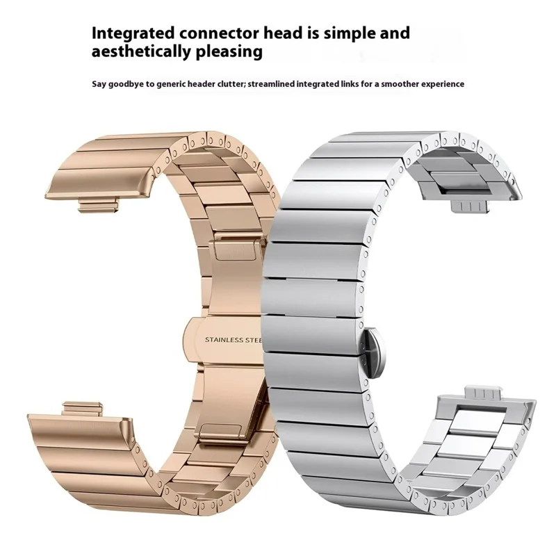 For Huawei Watch Fit 4 / 4 Pro Replacement Strap Stainless Steel Watch Band - Silver