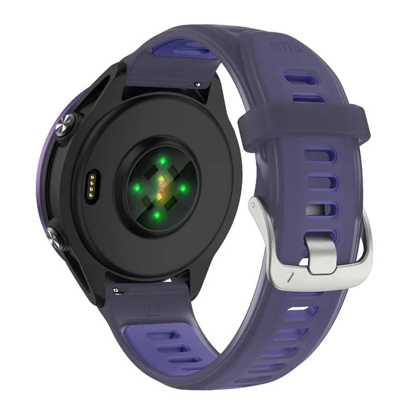 Correa de silicona de 18 mm para Huawei Watch GT 5 41 mm / GT 4 41 mm / Garmin Venu 3S - Correa de muñeca transparente - Morado