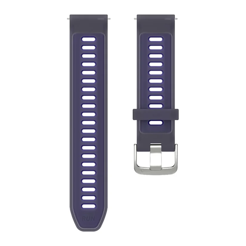 Correa de silicona de 18 mm para Huawei Watch GT 5 41 mm / GT 4 41 mm / Garmin Venu 3S - Correa de muñeca transparente - Morado