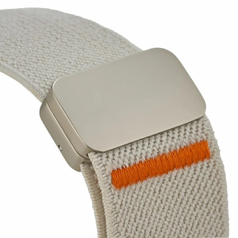 LEMONDA Watch Band For Apple Watch Series 10 Ultra 9 8 7 SE 6 5 4 3 2 1 46mm 49mm 45mm 44mm Stretch Woven Nylon Strap - Starlight