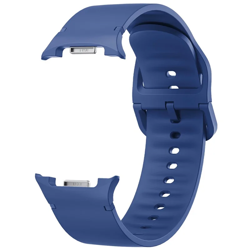 Bracelete de silicone de 20 mm para Samsung Galaxy Watch8 44 mm / 40 mm / Watch8 Classic 46 mm Textura plana, Tamanho P - Safira