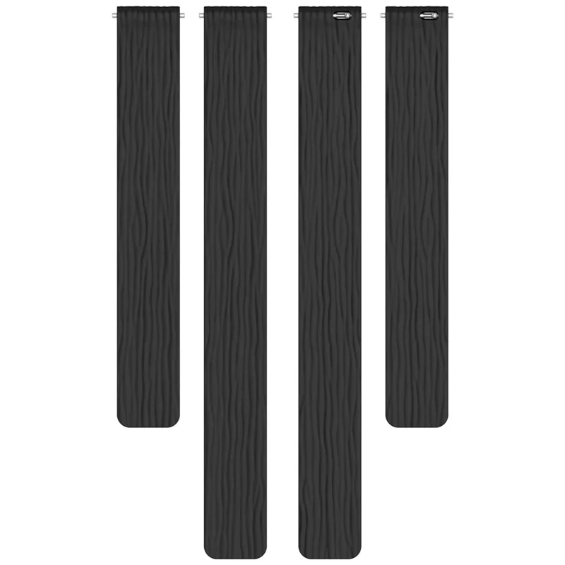 Correa de silicona a rayas para Xiaomi Smart Band 10 / 10 NFC / 9 / 9 NFC / 8 / 8 NFC Banda de reloj magnética - Negro