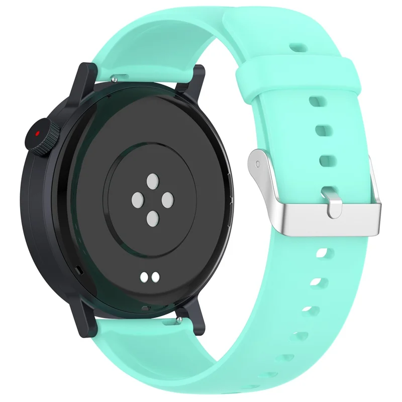 Smartwatch Band per Nothing CMF Watch 3 Pro / Watch Pro 2 / Watch Pro Cinturino in silicone con fibbia argentata - Turchese