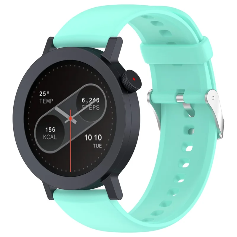 Smartwatch Band per Nothing CMF Watch 3 Pro / Watch Pro 2 / Watch Pro Cinturino in silicone con fibbia argentata - Turchese