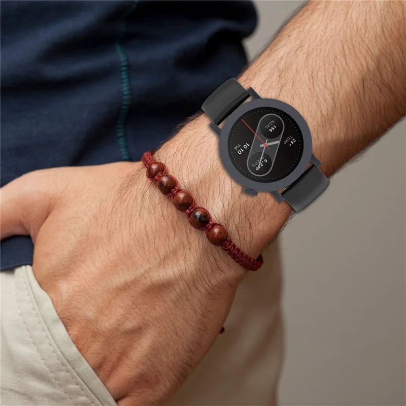 Smartwatch Band per Nothing CMF Watch 3 Pro / Watch Pro 2 / Watch Pro Cinturino in silicone con fibbia argentata - Turchese