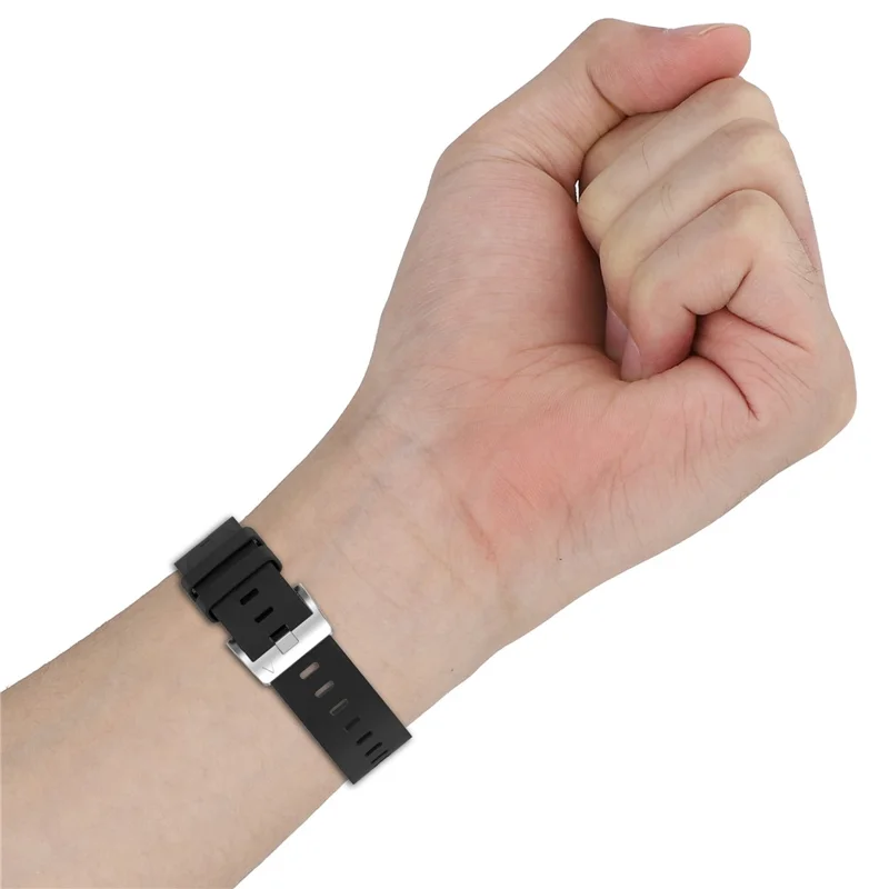 20mm Replacement Strap for Garmin Fenix 8S / 6S / 5S / 6S Pro / 5S Plus Leather Covered Silicone Watch Band - Brown