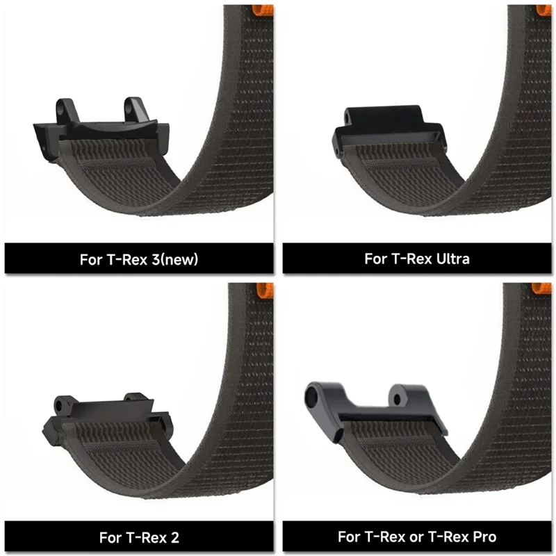 Para Huami Amazfit T-Rex 2 Pulseira de Aço Inoxidável de Sete Contas com Fecho Borboleta - Preto