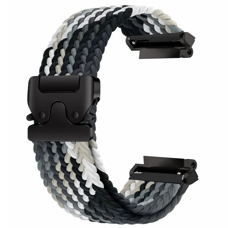 For Huami Amazfit T-Rex 3 A2322 Nylon Watch Band Braided Replacement Strap - Dark Chocolate