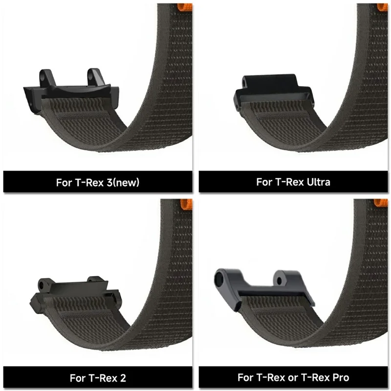 For Huami Amazfit T-Rex 3 A2322 Nylon Watch Band Braided Replacement Strap - Blueberry Color