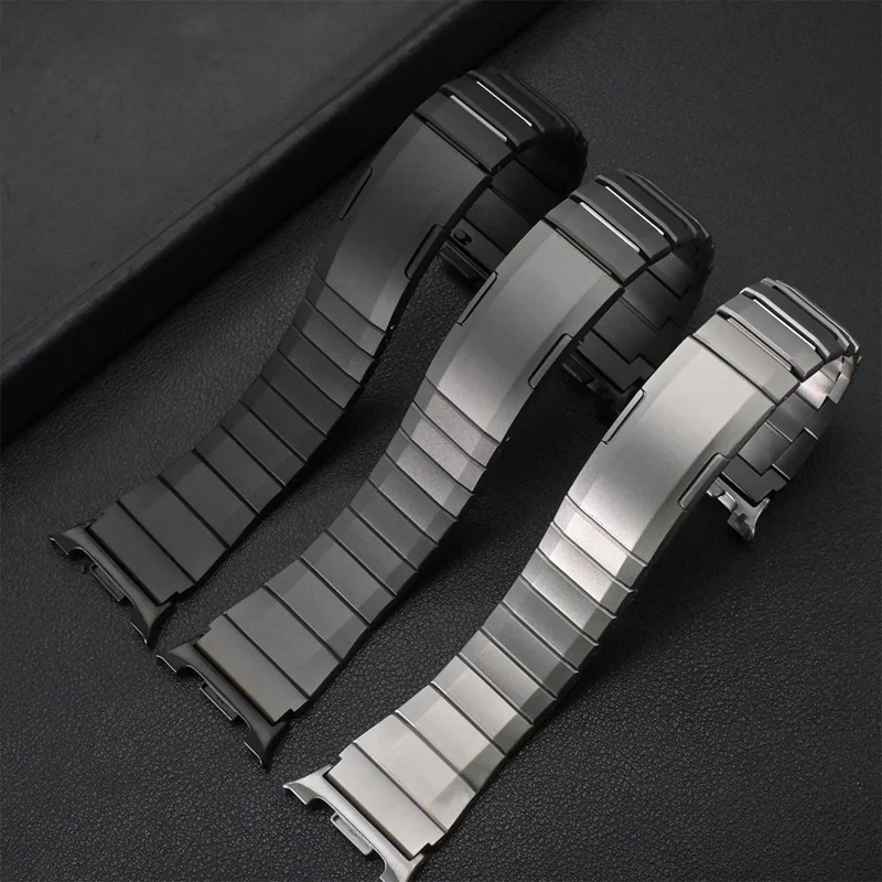 Wrist Band for Samsung Galaxy Watch8 44mm  /  40mm  /  Watch8 Classic 46mm Titanium Alloy Detachable Watch Strap - Titanium